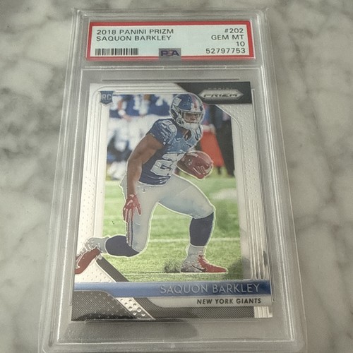 2018 Panini Prizm Saquon Barkley RC #202 PSA 10