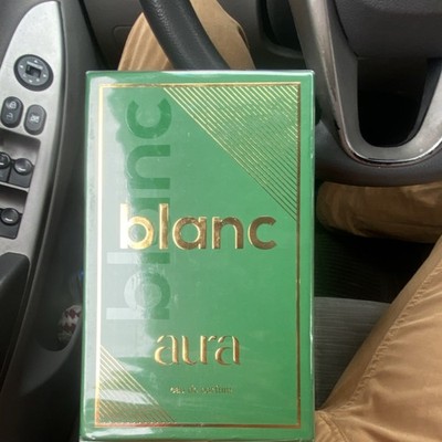 Blanc Aura Eau de Parfum Spray 3.4 fl oz Bergamot Jasmine Amber Oud Cedarwood