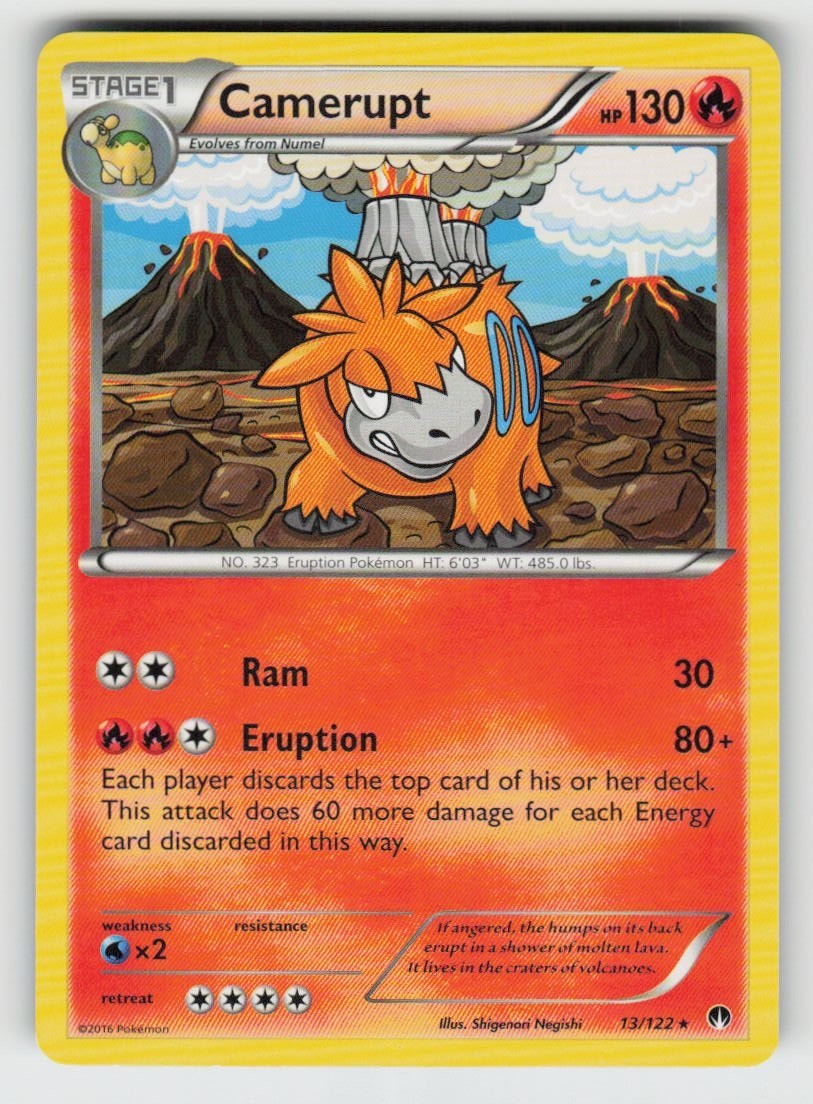 Camerupt 13/122 Rare BREAKpoint Near Mint