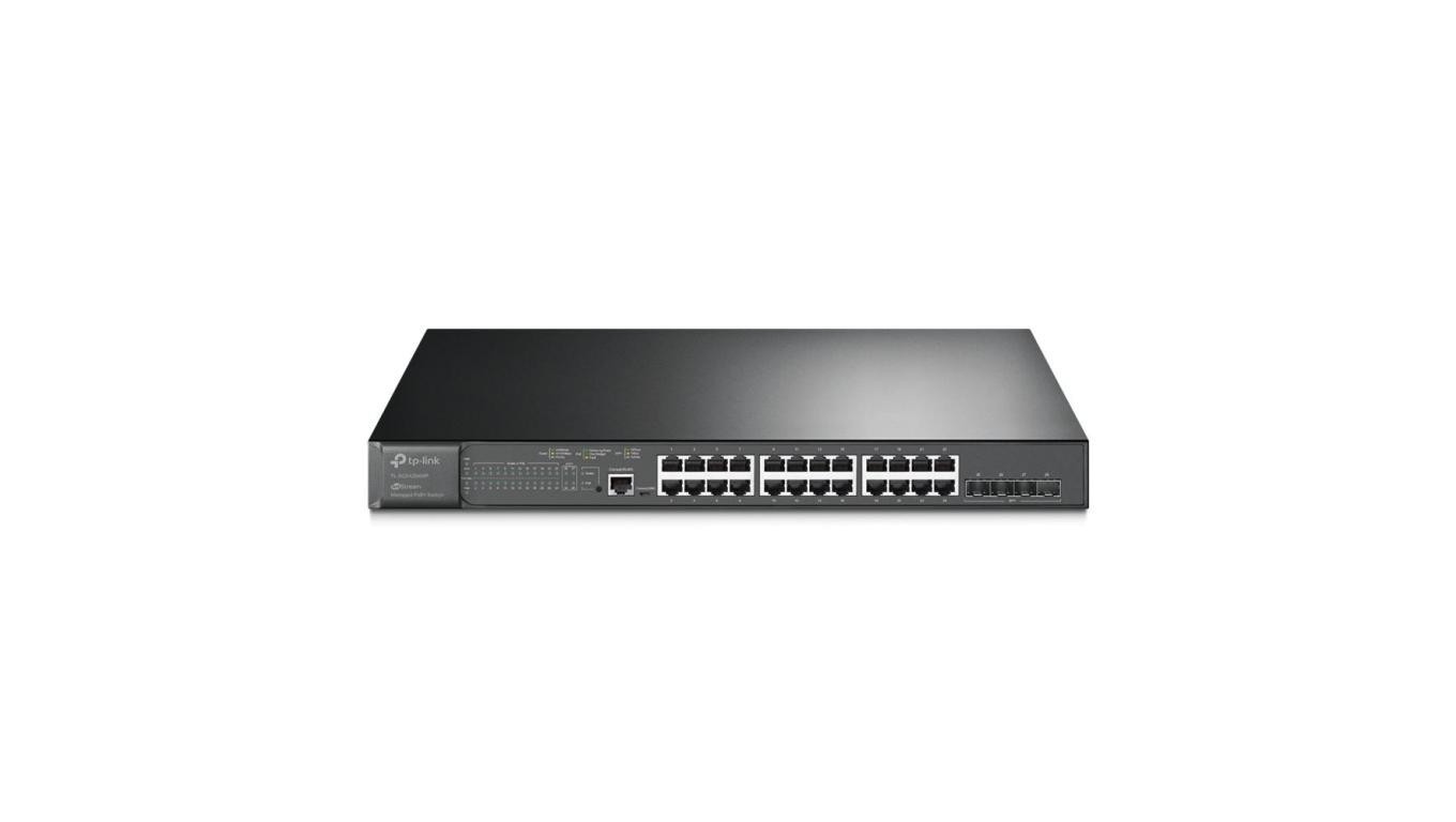 Switch 19 RACK 24x Port RJ45 PoE+ TL-SG3428XMP