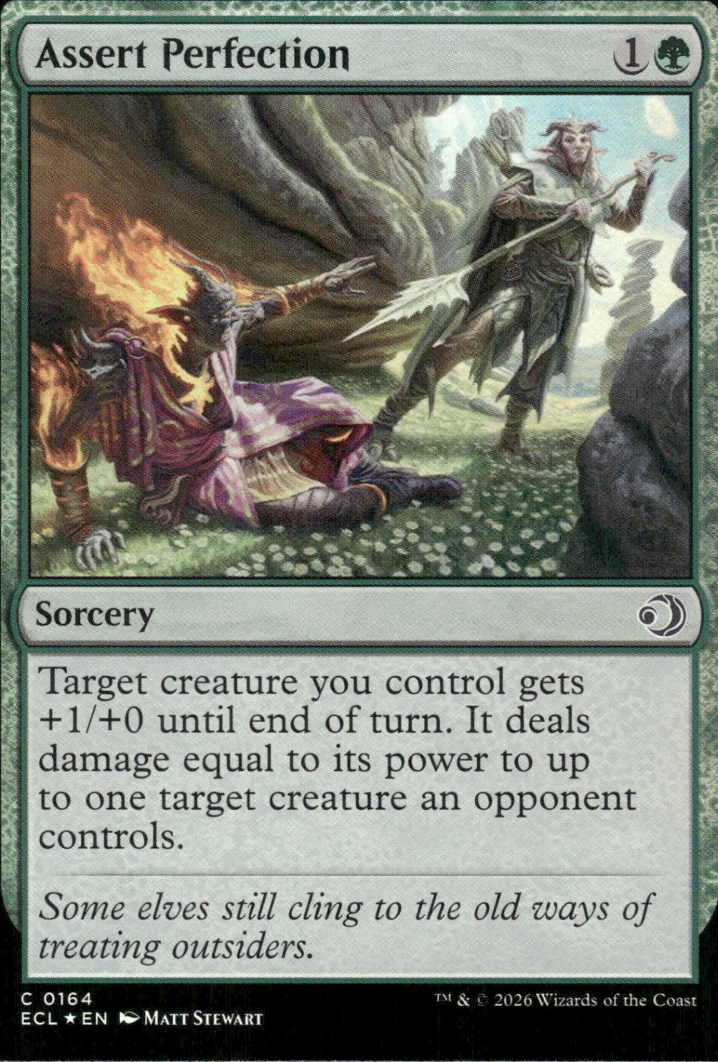 Assert Perfection | 164 | MTG | Lorwyn Eclipsed | Foil | 50% Off 2nd Item