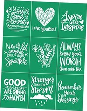 Inspirational Silk Screen Stencils,Motivational Adhesive Stencils Reusable