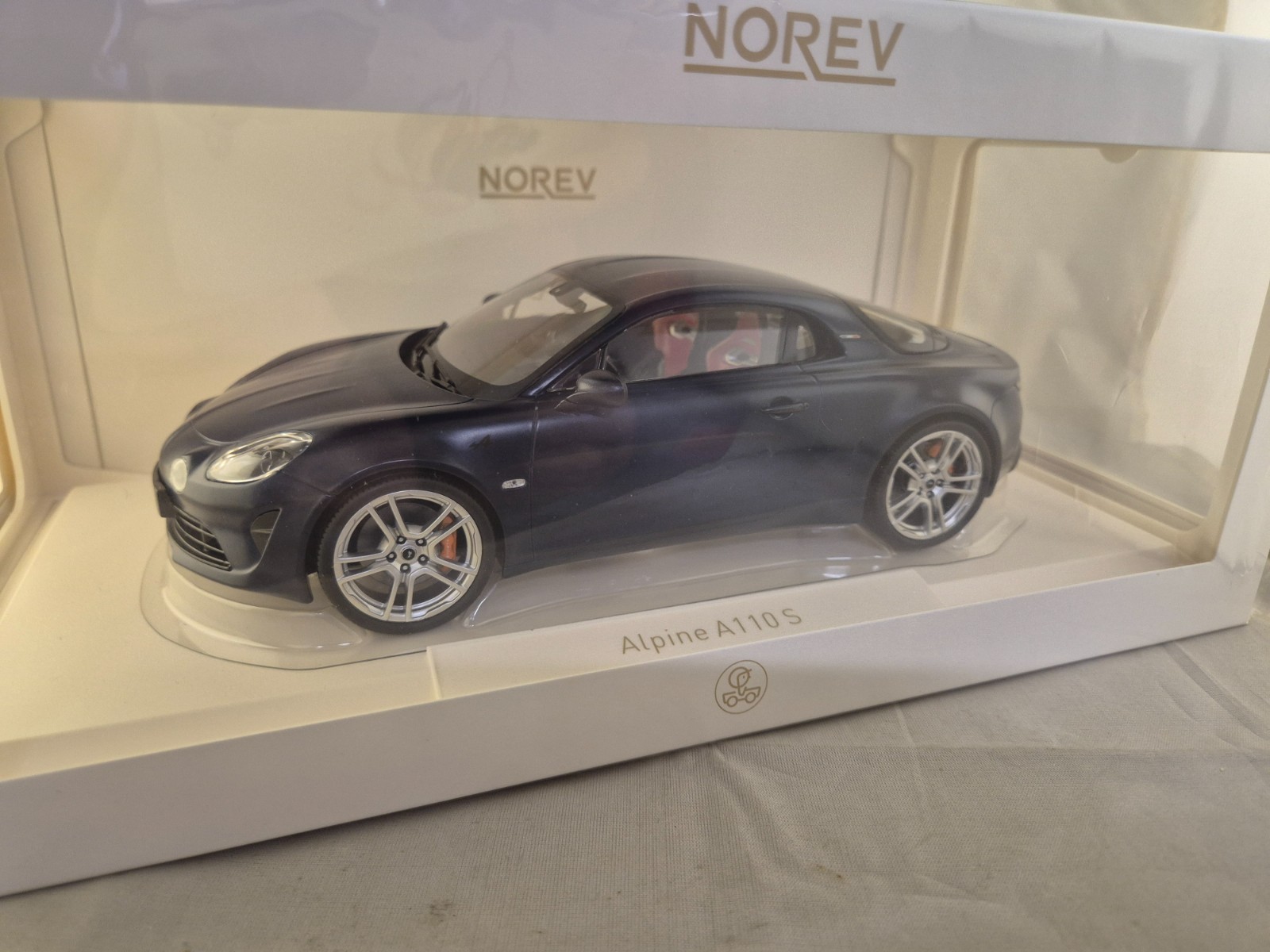 Alpine A110 S 2025 Norev 1/18 miniature Bleu Tempête Mat