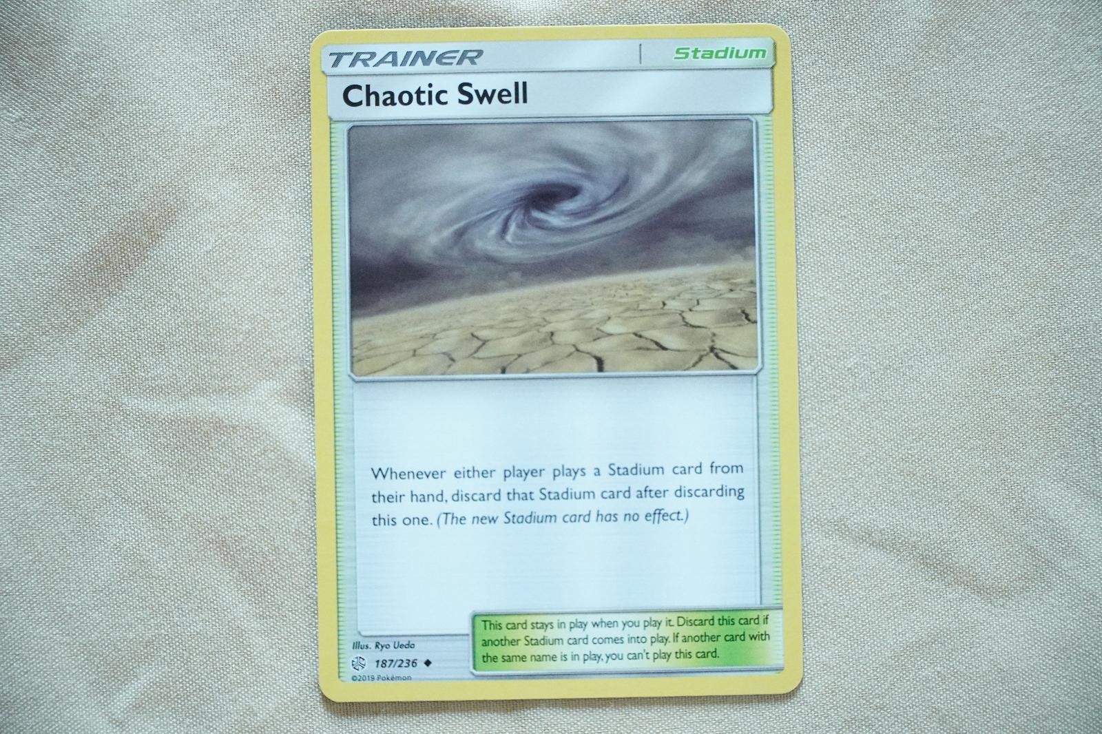 Chaotic Swell 187/236 Uncommon Cosmic Eclipse Pokemon Near Mint