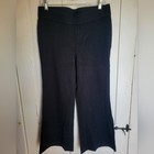 NWOTs Ralph Lauren/Polo Black Ponte Pull-On Pants. Petite Large. Flare bottom. — photo 1