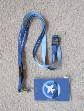 Boeing F-18 Super Hornet Lanyard Badge Holder Strike Fighter Top Gun Blue Angels