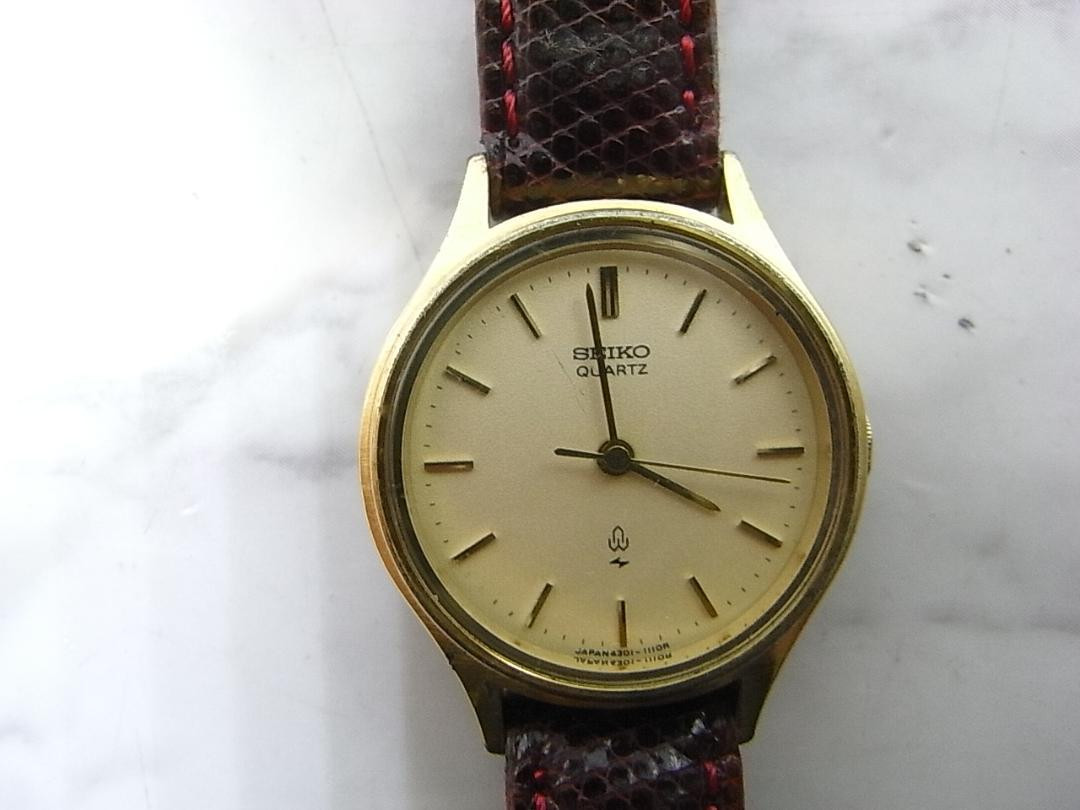 Vintage SEIKO 4301-0030 Womens Watch 24mm 0.94in Round