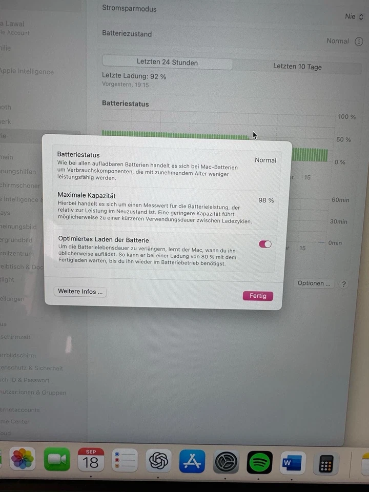 Apple MacBook 15,3 Zoll, M3 Prozessor, 8 GB RAM, 512 GB SSD - Bild 3 von 4