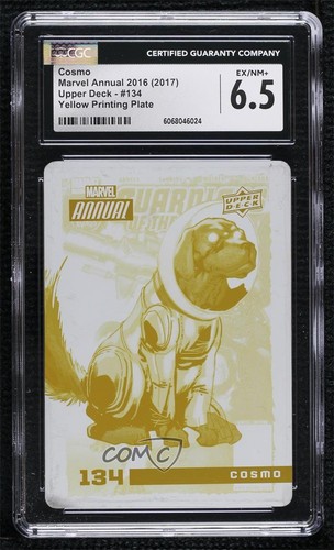 2016 Upper Deck Marvel Annual Printing Plate Yellow 1/1 Cosmo #134 CGC 6.5 i1f