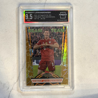 2021-22 Topps Stadium Club Robert Lewandowski Beam Team Gold Refractor /50