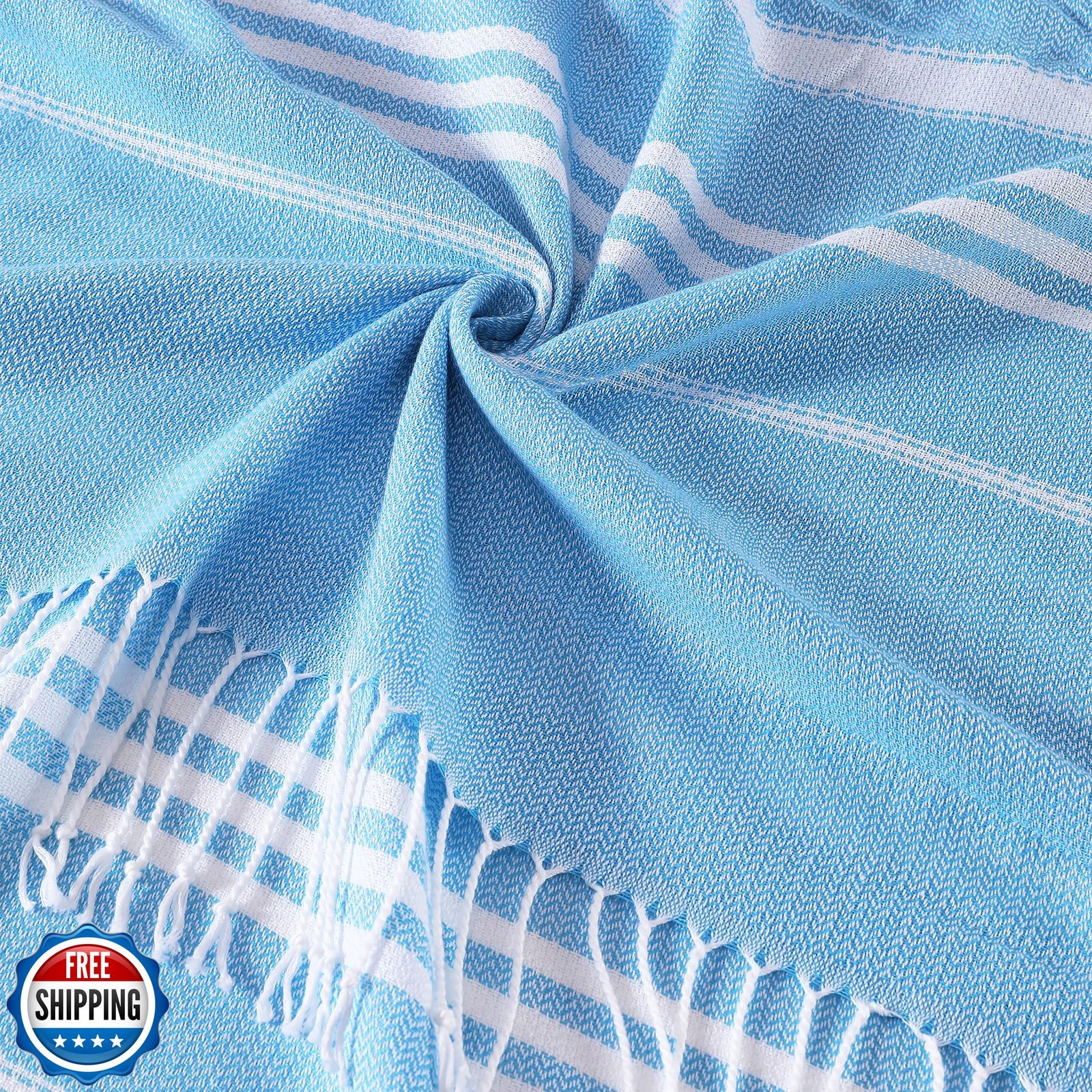 Genovega 6 Packs Oversized Turkish Beach Towels Set 74"x38" Extra Large Sand 