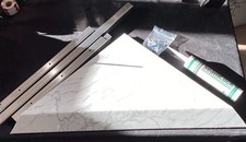 Banco doccia angolare Dearborn finitura marmo granito CS-SEAT-GM A9