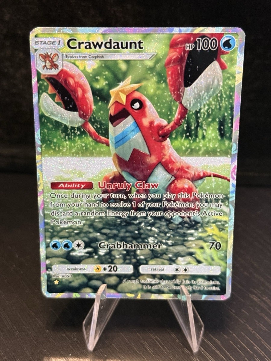 Crawdaunt - Holo Fan Card Pokmon TCG Pocket Art | Deluxe ex Pack (A4b) | eBay Crawdaunt - Holo Fan Card Pokmon TCG Pocket Art | Deluxe ex Pack (A4b) | eBay