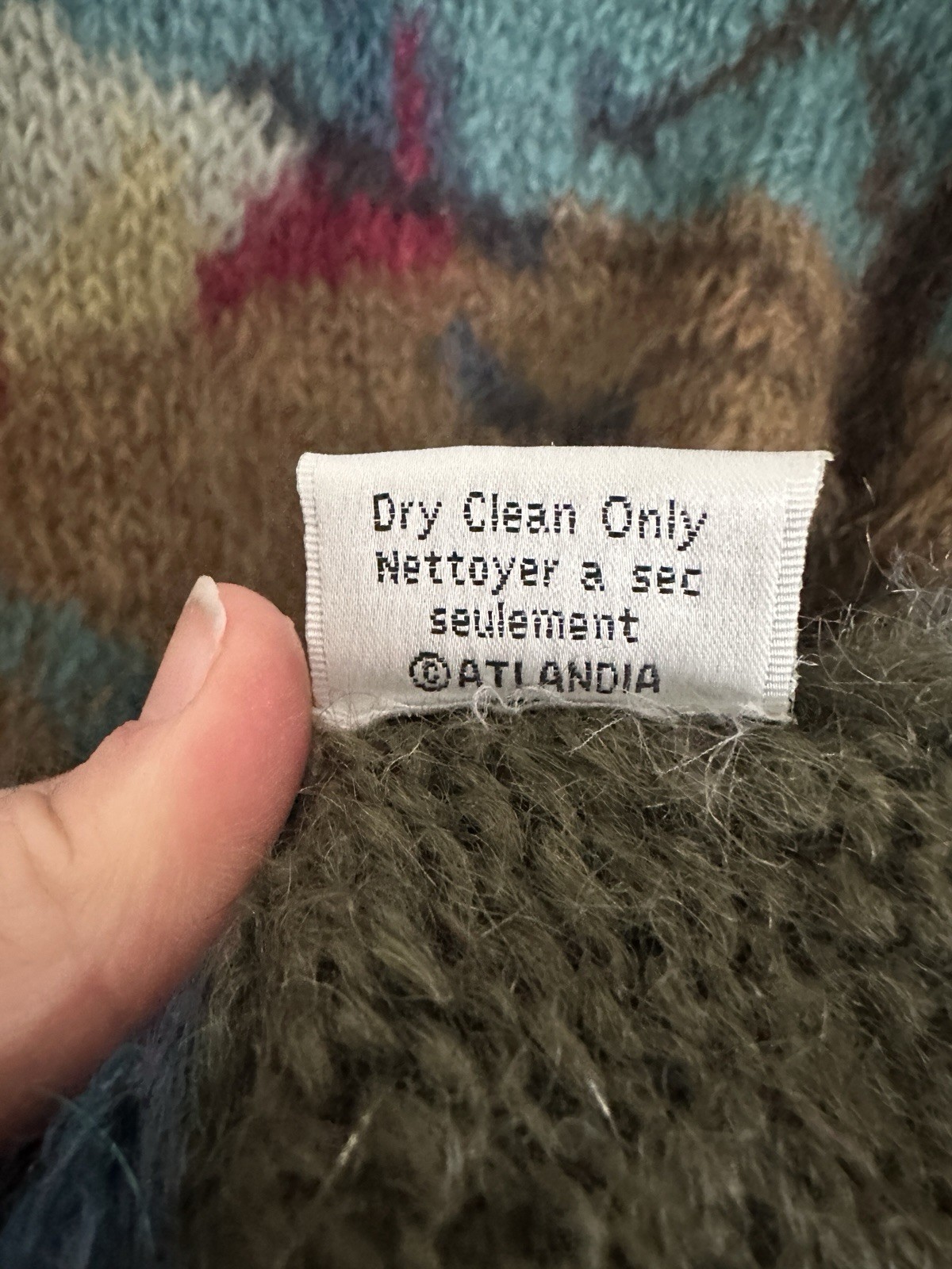 Icelandic Design Wool Blend Pullover sweater Natu… - image 9