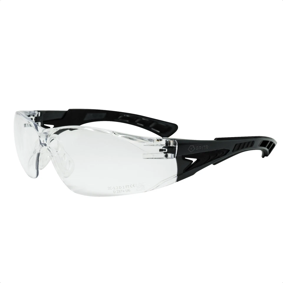 GRITR Shooting Safety Glasses w/ Anti-Fog Scratch Resistant Lenses - Colors