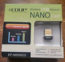 EDUP Wireless USB Network NANO Card EP-N8508GS N8508 Hardcover Upgrade