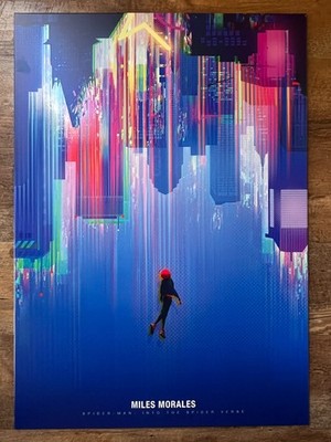 Spider-Man Miles Morales V2 Displate Steel Embossed Poster 26.6'' x 18.9''