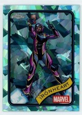 2025 Topps Chrome Marvel Comics Sapphire Aqua 10/75 Ironheart #71 0i1l