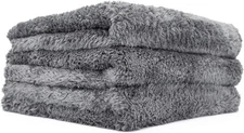 The Rag Company - Eagle Edgeless 600 (3-Pack) Professional 16in x 16in, Grey