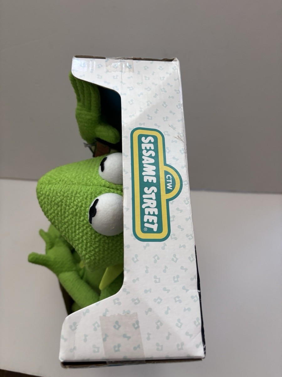 Vintage 1999 Magic Talking Kermit The Frog Sesame Street 30th