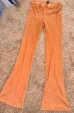 Forever 21 Women's Ribbed Knit Flare Pants