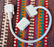 2 Genuine Vtg APPLE SCSI Cables 590-0305-B 3 Ft Mac II/Apple II 590-0772 Termi