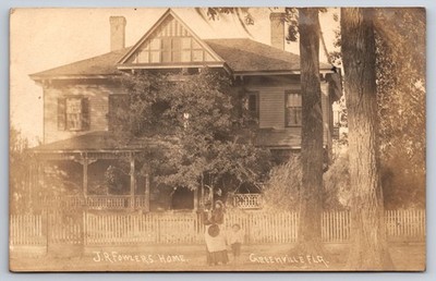 J.R. Fowler's Home Greenville Florida FL Madison County c1910 Real Photo RPPC
