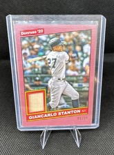 2020 Panini Donruss - Retro 1986 Materials Giancarlo Stanton #86M-GI Red /99