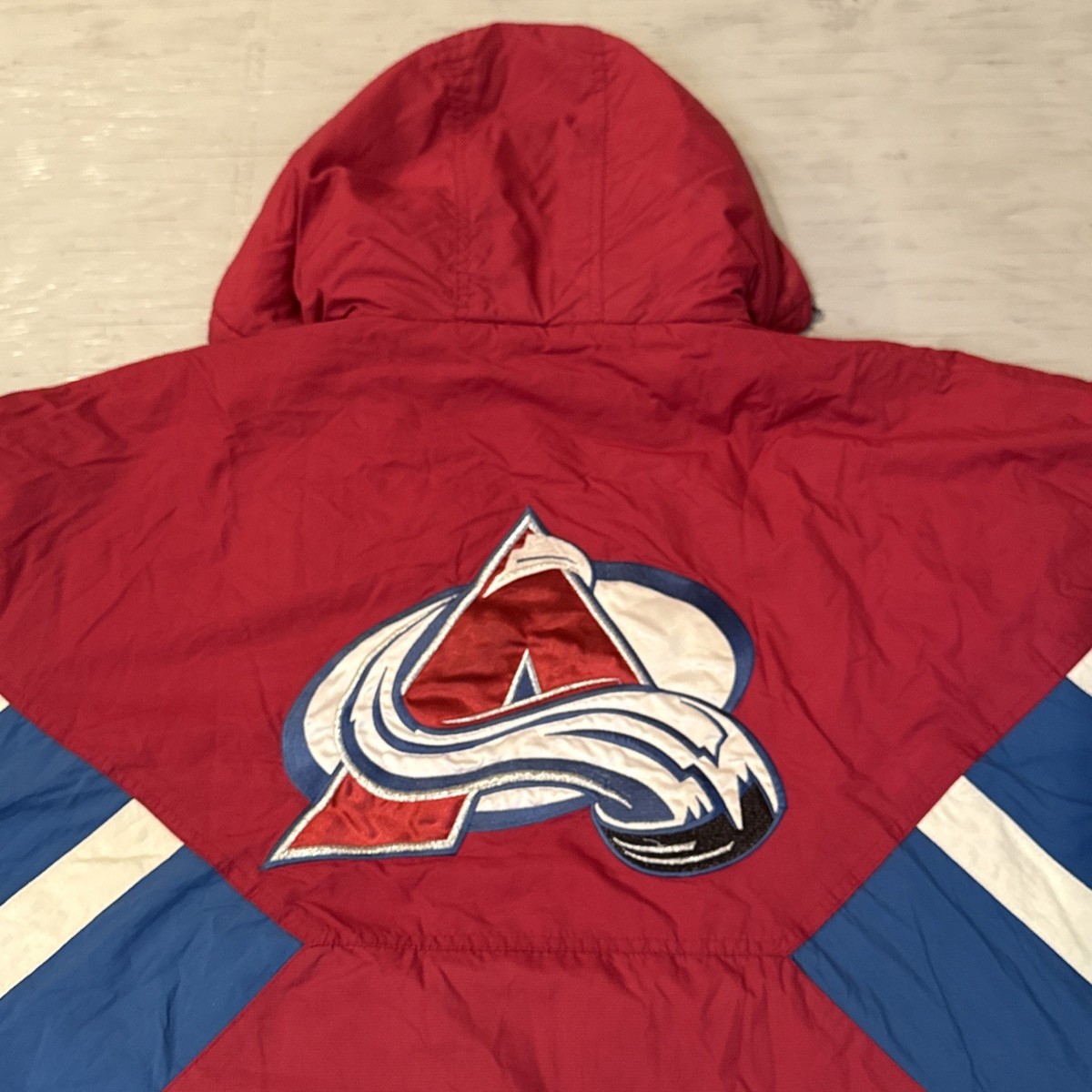 Vintage 90s NHL Starter Colorado Avalanche 1/2 Zip Pullover