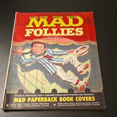Mad Follies Magazine 1964 Illustrated Humor & Satire Norman Mingo Fold-Out Bonus