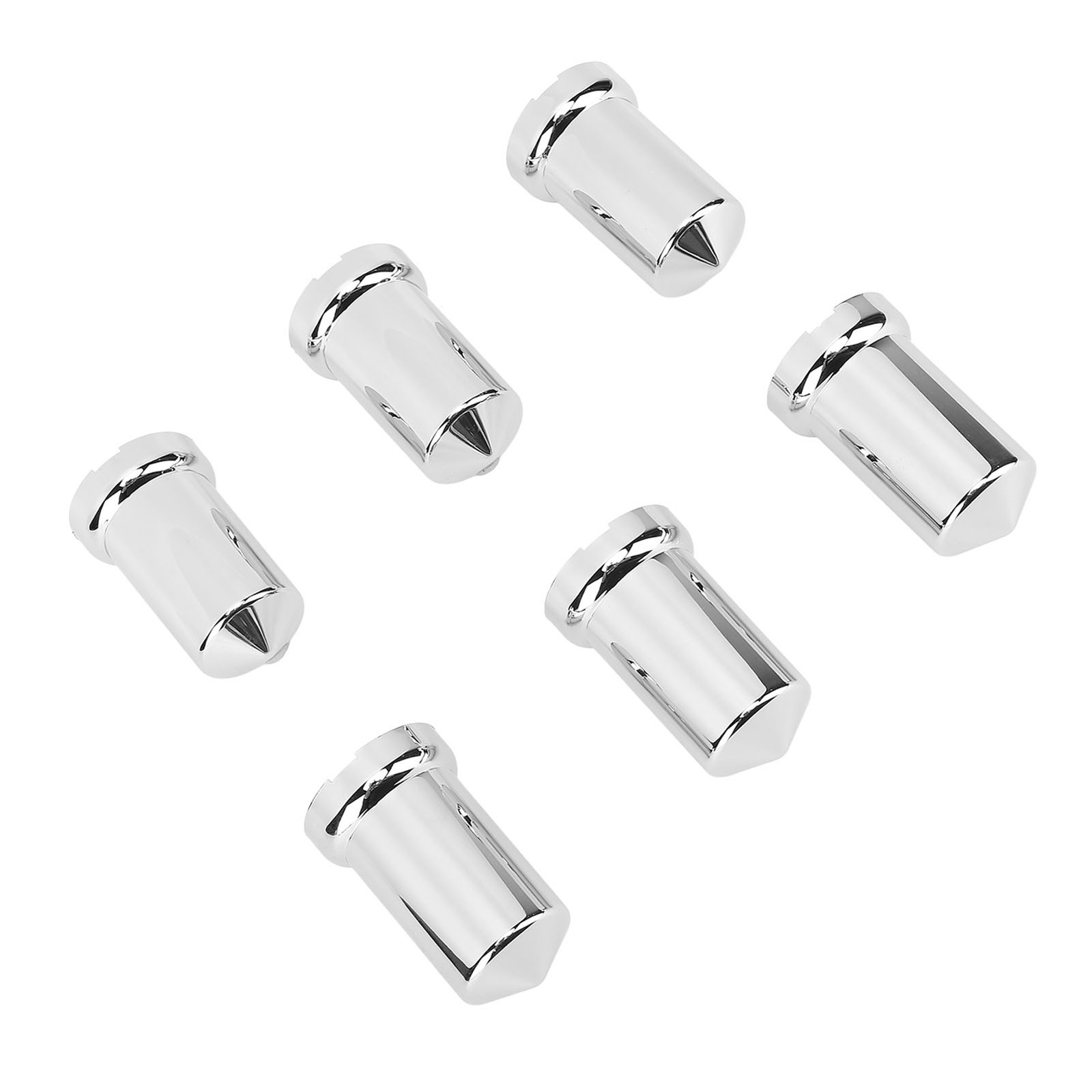 Flanged Lug Nut Covers Chrome Plastic Anti Rust For Trailers