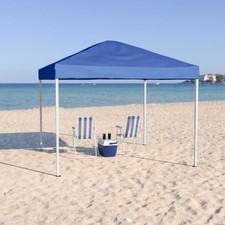 Flash Furniture Outdoor Pop-Up Event Canopy Tent With Carry Bag, 106inH x 116inW