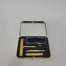 Rare Helio Ferretti Miniature Traveling Pocket Safety Razor Mountable Set