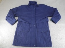 Vintage Eddie Bauer Jacket Womens Medium Blue Gore Tex Lightweight Parka 90s
