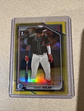 2024 Bowman Chrome Sapphire 1st Yassel Soler Yellow Refractor 22/75 