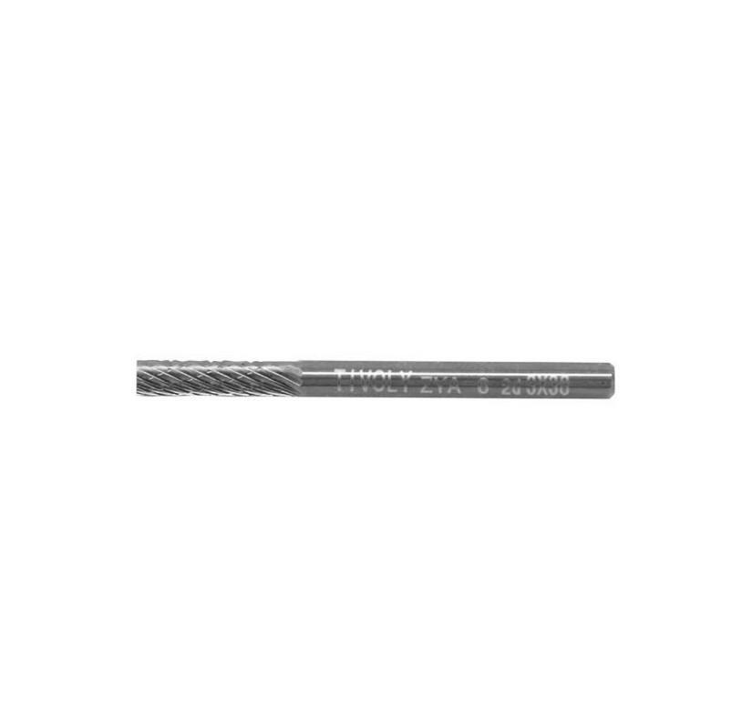 Fraise rotative carbure cylindrique 3mm Tivoly pour outillage rotatif