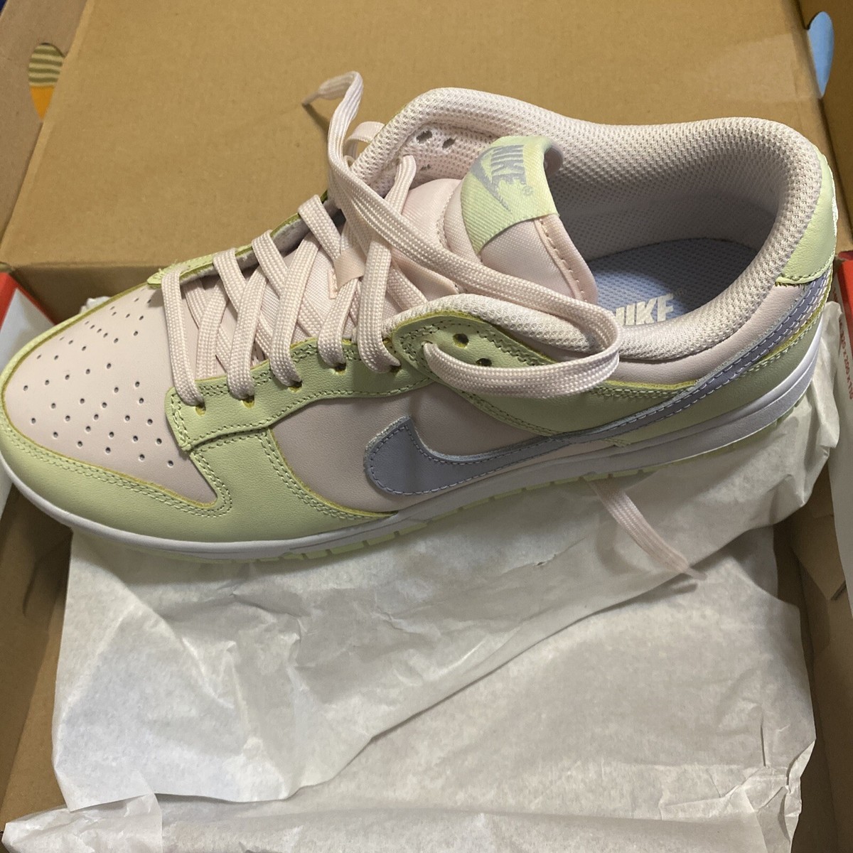 靴 NIKE WMNS DUNK LOW DD1503-600 Nike Dunk Low Light Soft Pink Ghost Lime Ice DD1503 600