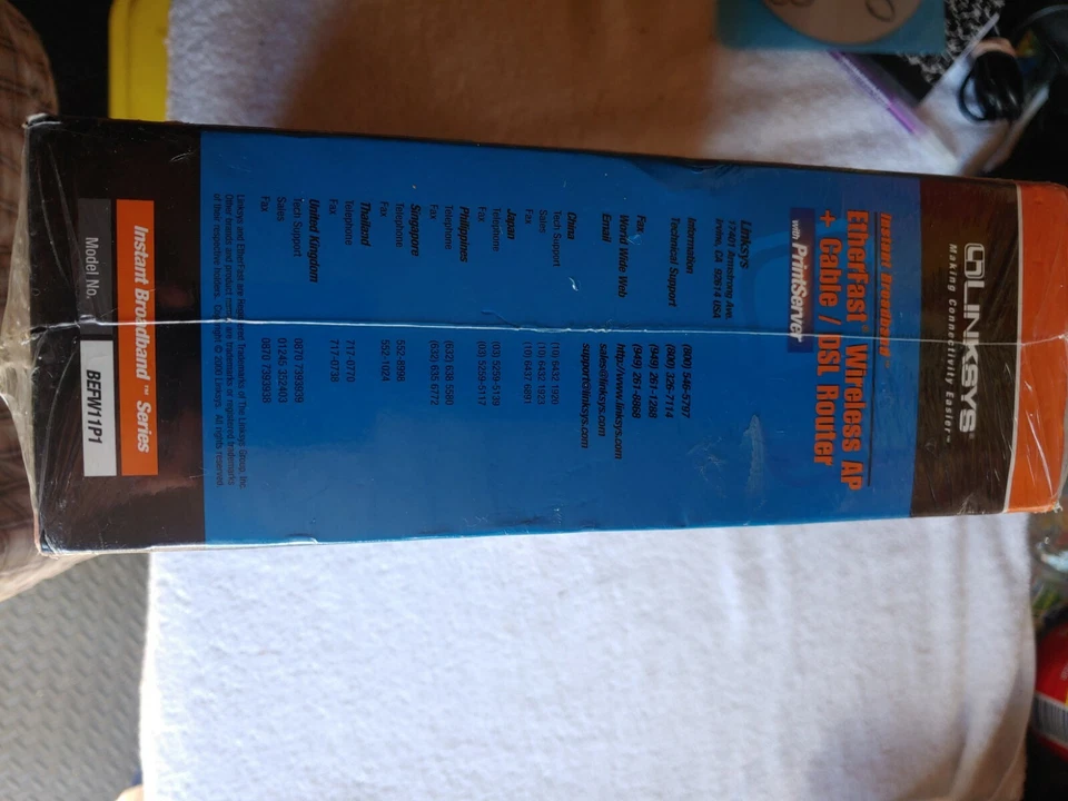 Linksys BEFW11P1 Etherfast Wireless AP+Cable/DSL Router+Print server SEALED - Image 2 of 4