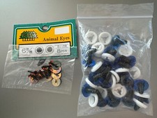 2 packs plastic half round eyes 15 mm 6 mm teddy bear doll making craft DIY