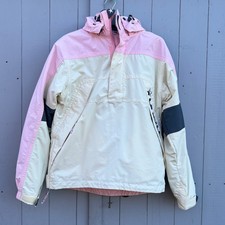 O’neill Snow Jacket Size S. Cream, Pink And Grey. Rrp £170