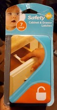  7 Pieces Safety 1st Cabinet  Drawer Latches Child Baby Secure Wide Grip Lock