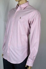 Ralph Lauren PINK WHITE CLASSIC OXFORD DRESS SHIRT NWT