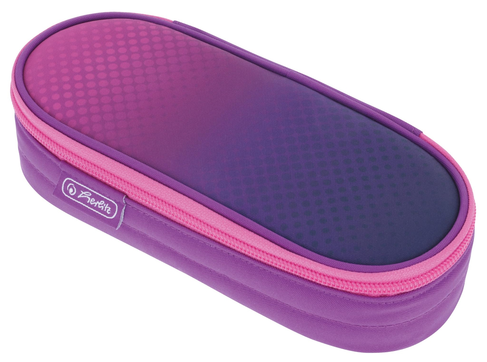 Herlitz Pencil Case Dip Dye Pink/Purple, purple, pencil case