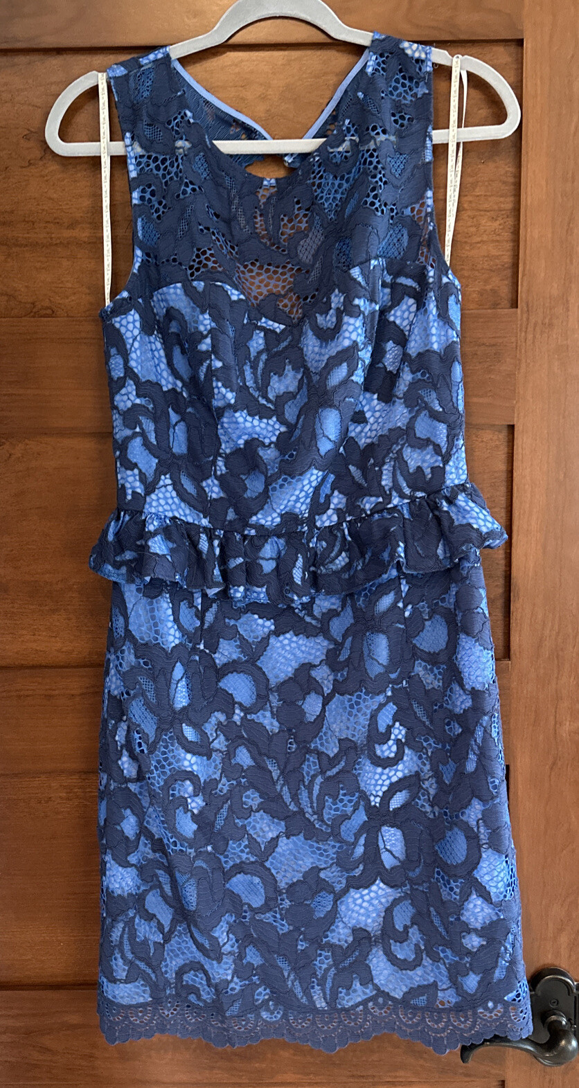 Lilly Pulitzer Dress Eyelet Lace Ruffle Dress in Blue… Gem