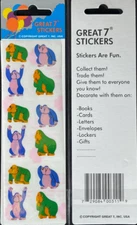 12 packages of Pearlized Ape Stickers, "Great 7" Sticker Designs, PMP1301