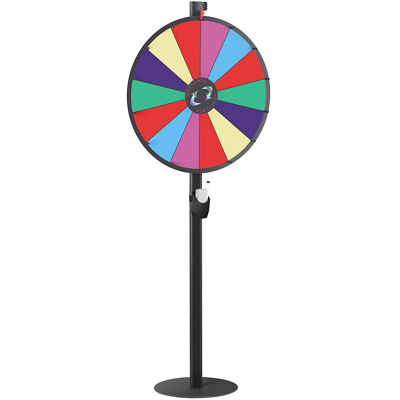 Draai wiel met statief – draaiwiel | prijswiel roulette wiel tafelblad spinnen prijs wiel kleur roulette wiel spinner herbruikbare 360 graden roterende game draaitafel
