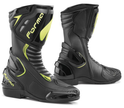 Racing Sport Motorcycle Boots Forma Freccia Black Yellow
