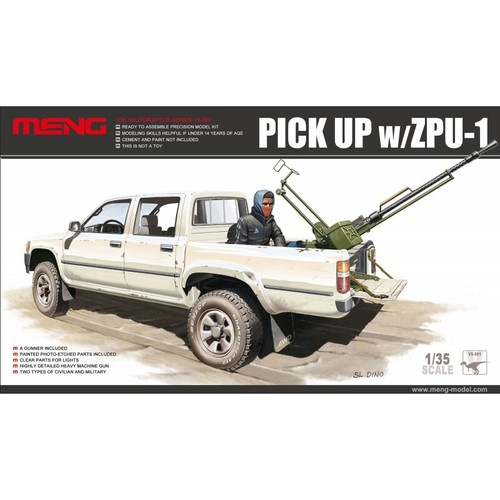 1/35 Meng #VS001 Toyota Pickup With ZPU-1 MG
