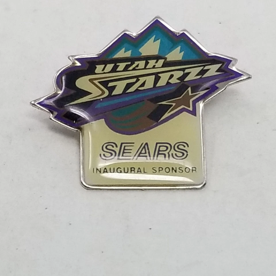 Vintage Utah Starzz Women's WNBA Enamel Lapel Pin Brooch, Sears Sponsor - Image 3 of 4