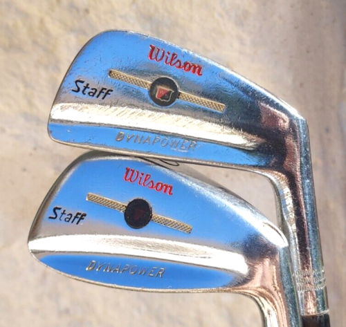 Nice 1970 Wilson Staff Dynapower Button Back Irons 2-Pw S300 Stiff Steel #G42 - Picture 1 of 6